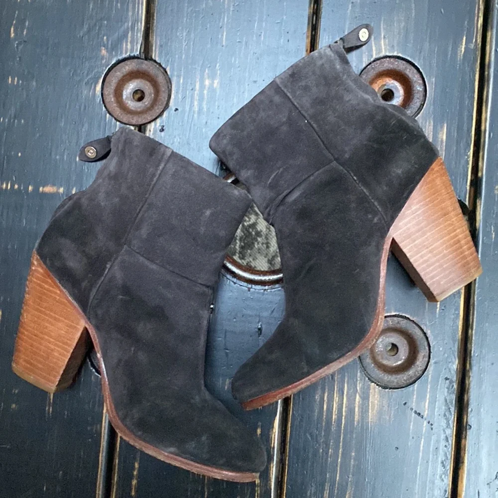 Rag & Bone Heeled Newburyport Suede Ankle Boots - Picture 4 of 13